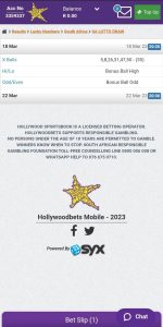 Hollywoodbets SA Lotto Results
