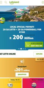 Lottoland landing page 1